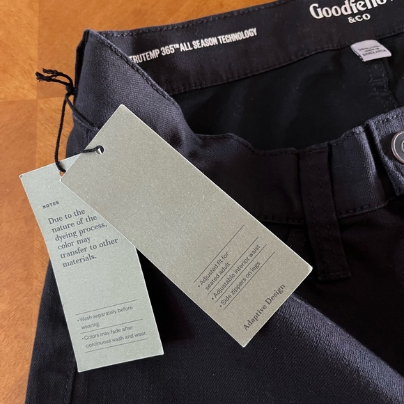 Goodfellow & Co Adaptive Fit Black Jeans Men Women 28x30 Seated Snap close NEW - Picture 5 of 11
